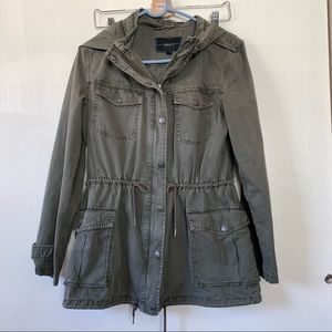 BNCI green utility army jacket Medium Blanc Noir